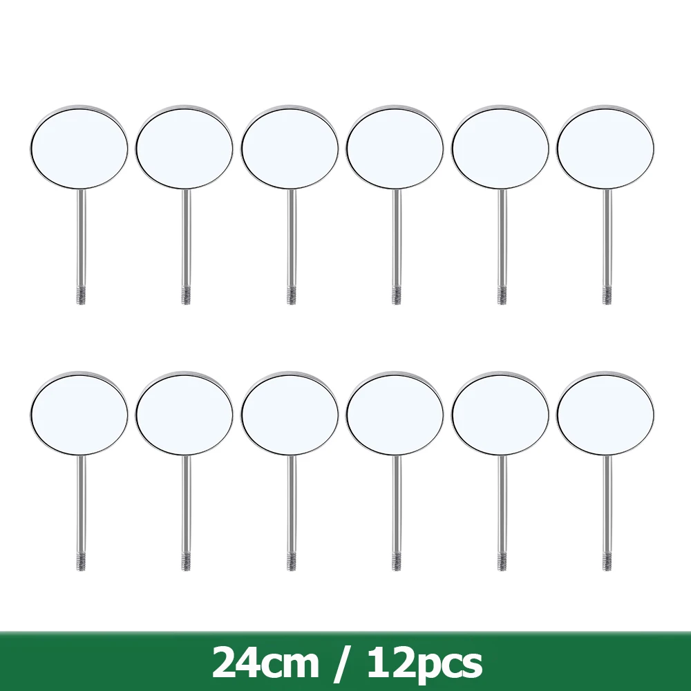 Azdent Multifunctional Dental Mouth Mirror Set - 12pcs Detachable & Replaceable Reflectors
