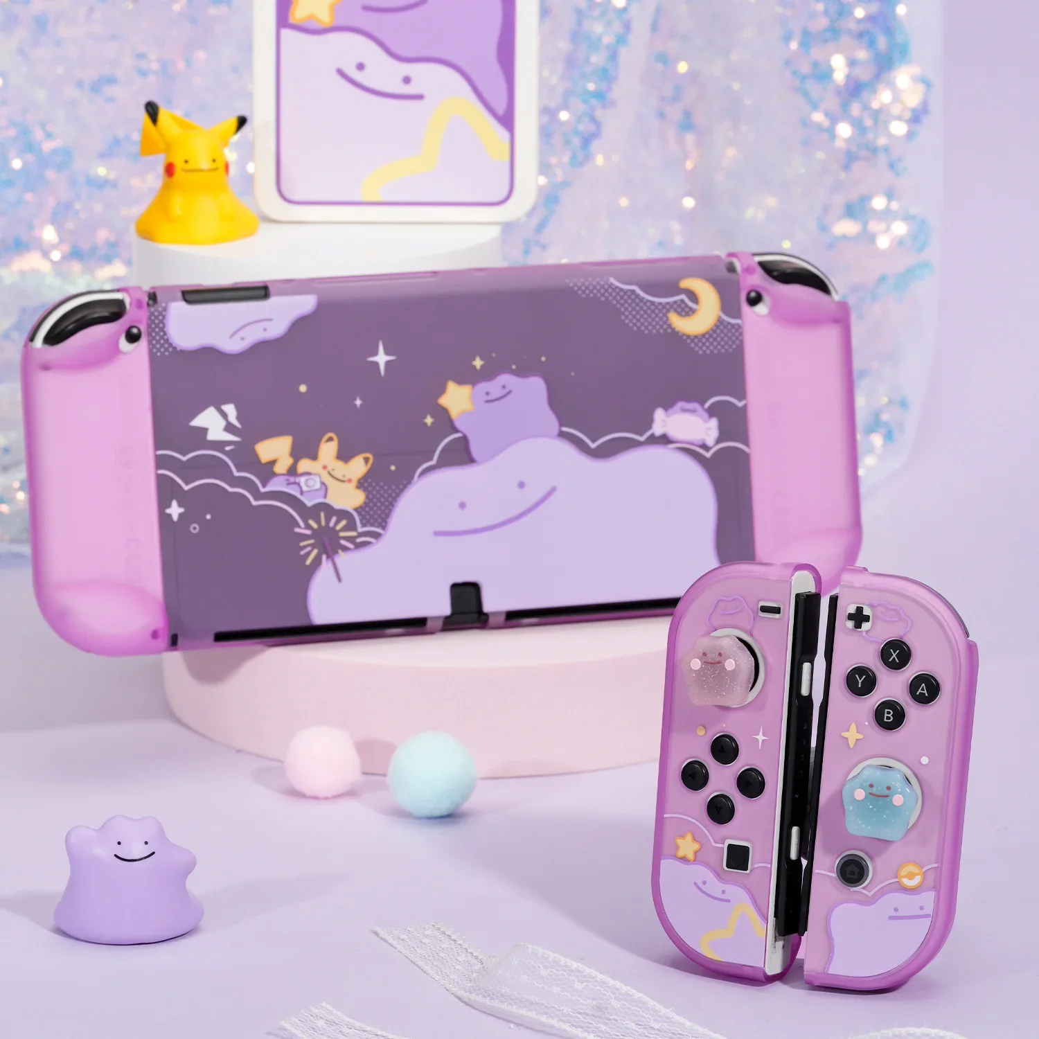 Pok-mon-Nintendo-Switch-Case-OLED-NS-Joy-Con-Titulares-Caixa-de-Cart-o ...