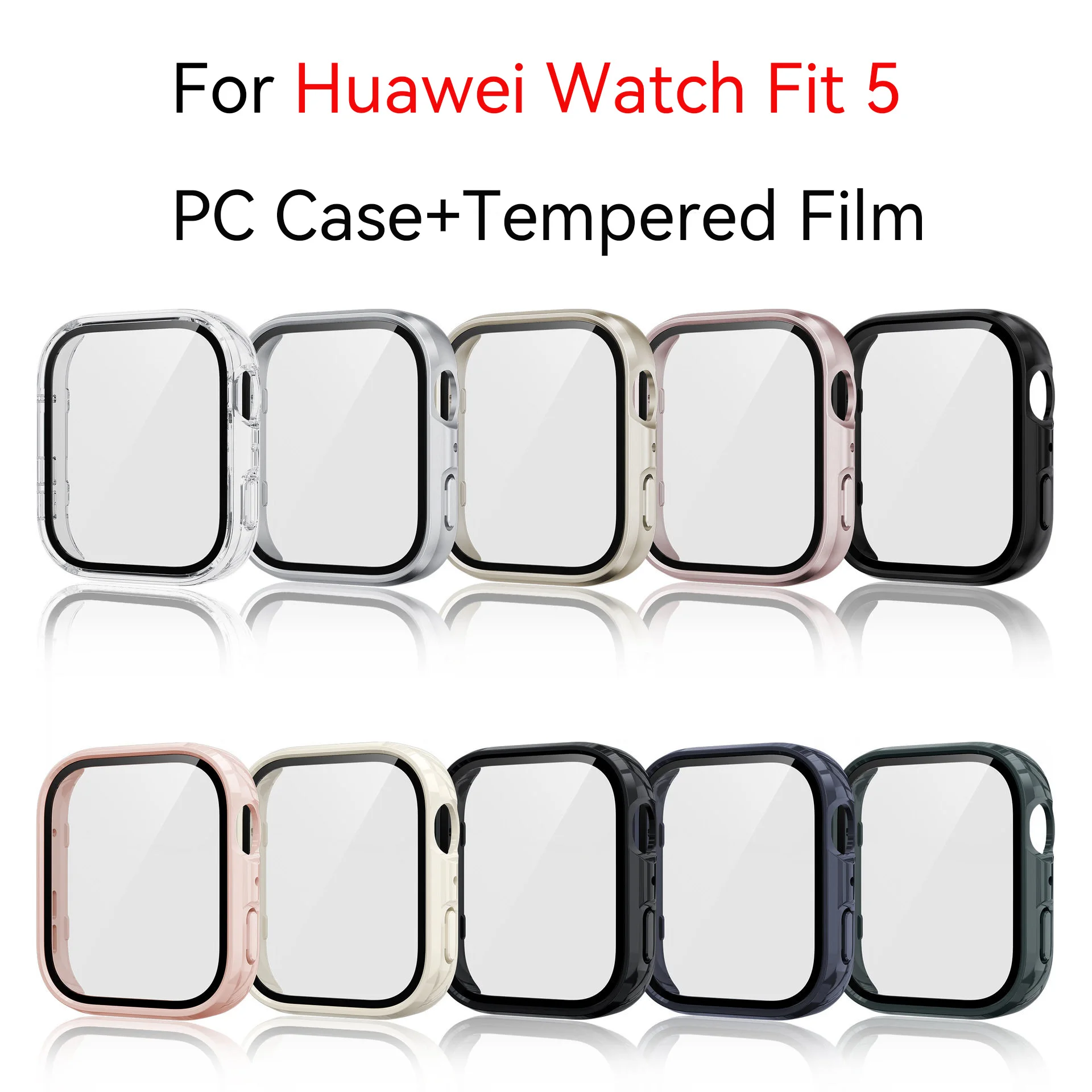 Premium Tempered Glass Screen Protector & Hard Protective Bumper Case