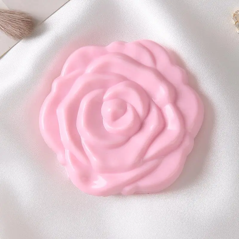 Compact Retro Rose Flower Double-Sided Pocket Mirror | Portable Mini Beauty Tool