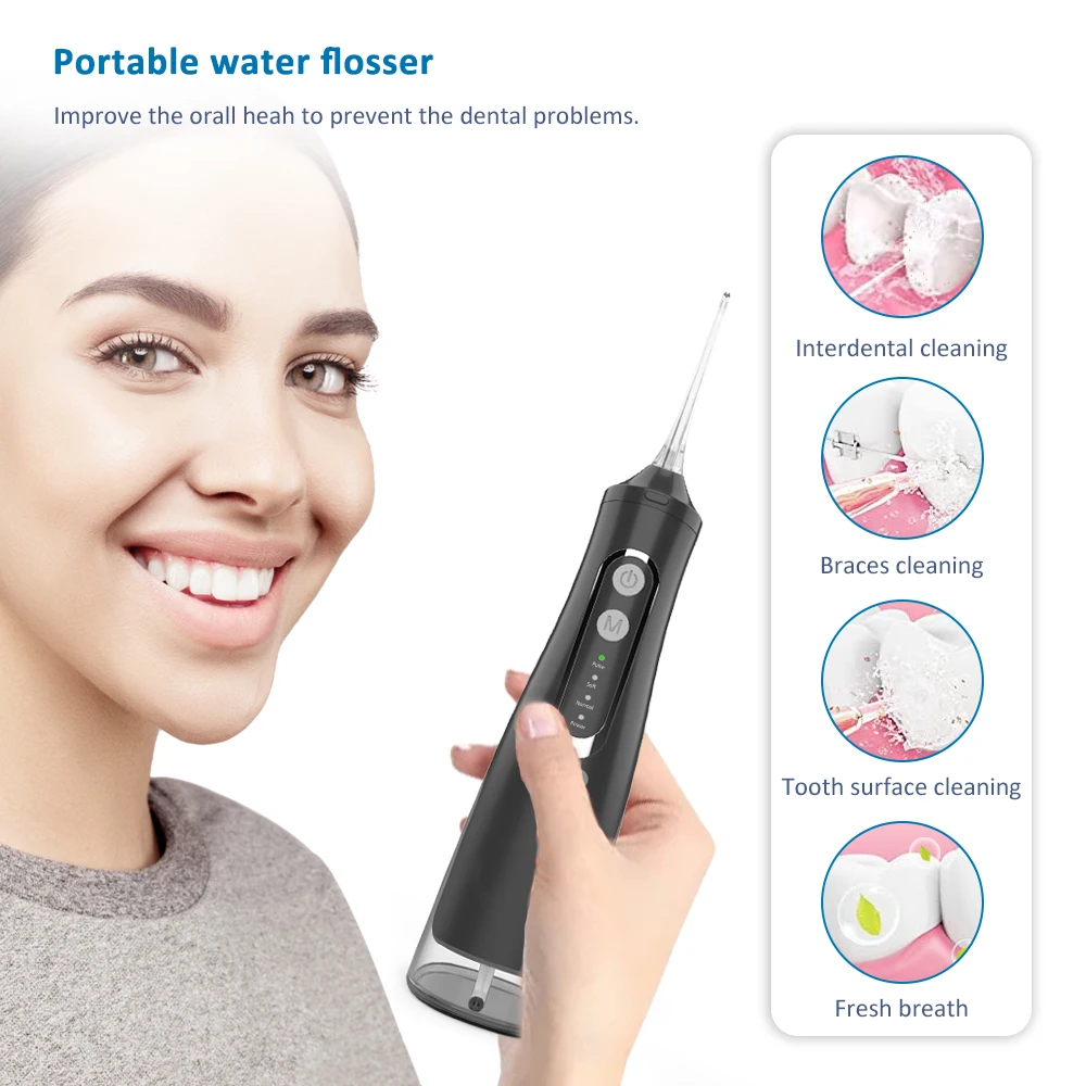  Irrigator USB   Flosser ޴ ġ  Ʈ 310ML  ũ  ġ Ŭ