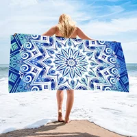 Microfiber Blanket Quick Drying Beach Towels Oversized Printing Towel Super Absorbent Pool Towel Blanket Boho Absorbent Towel 1