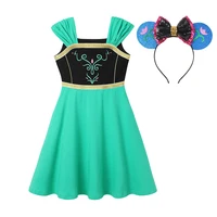 Robe de princesse d'été pour filles, tenue décontractée de sirène, robe de plage pour enfants, vêtements de princesse pour filles 5