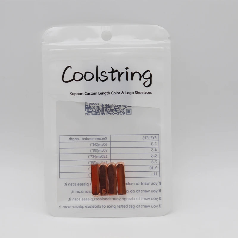 Coolstring Aglet 100Pcs/25sets Wholesale 6.2*6.2*25mm Lace Smooth Mirror Metal Tips Sneaker Tape Replacement Heads&Screwdrivers