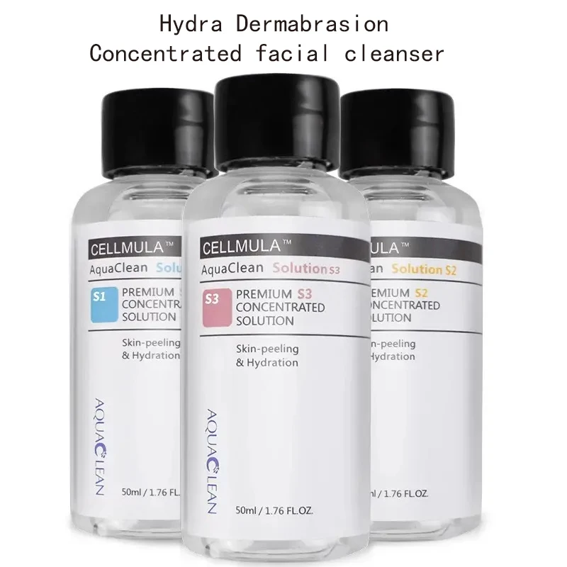 new hydra facial serum aqua clean peeling solution for hydro dermabrasion skin care beauty machine wrinkle removal Aqua Clean Peeling Facial Solution S1 S2 S3 Serum Essence For Hydra Dermabrasion Skin Care Beauty Blackhead Wrinkle Removal