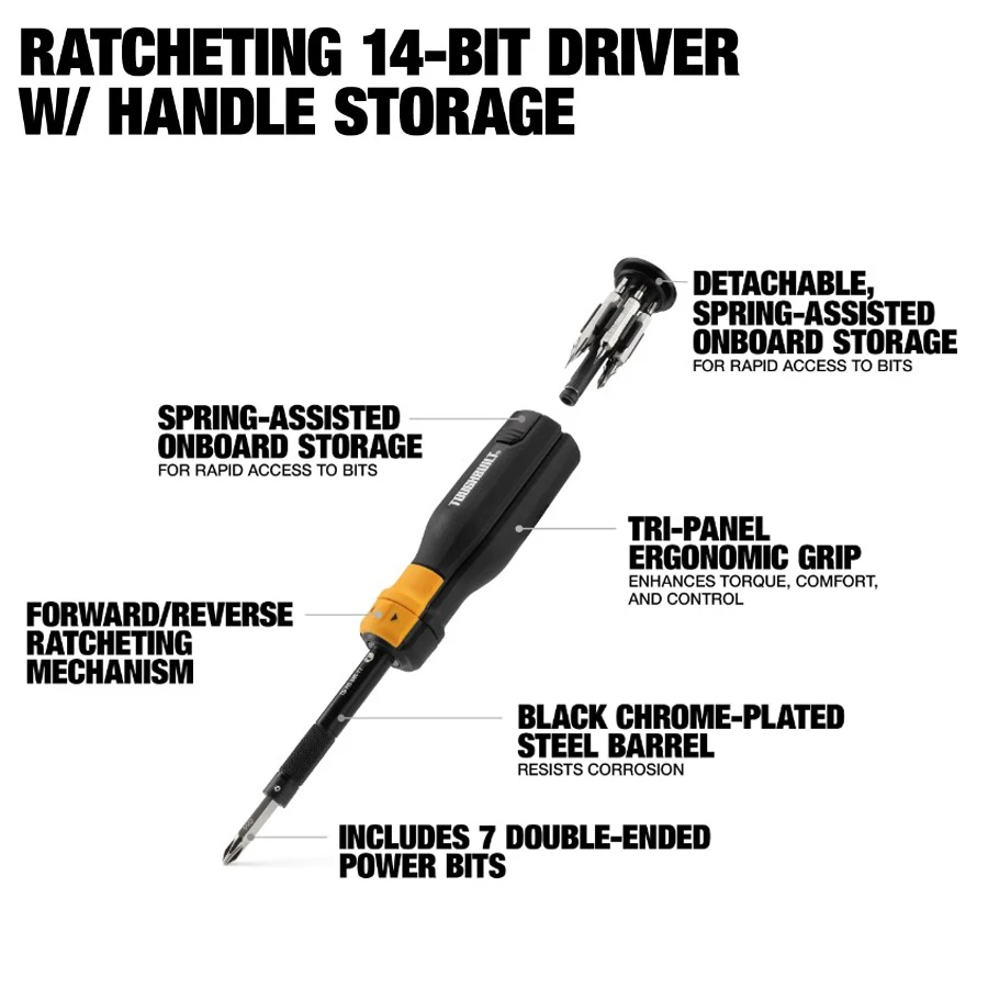 Edward Tools 11 In 1 Screwdriver With Ratchet - Denmark