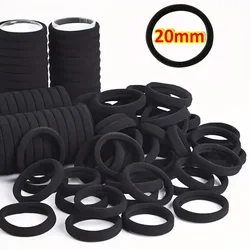 Elegante hoch elastische Haargummis - Schwarzes Haarband & Haargummi Haarschmuck