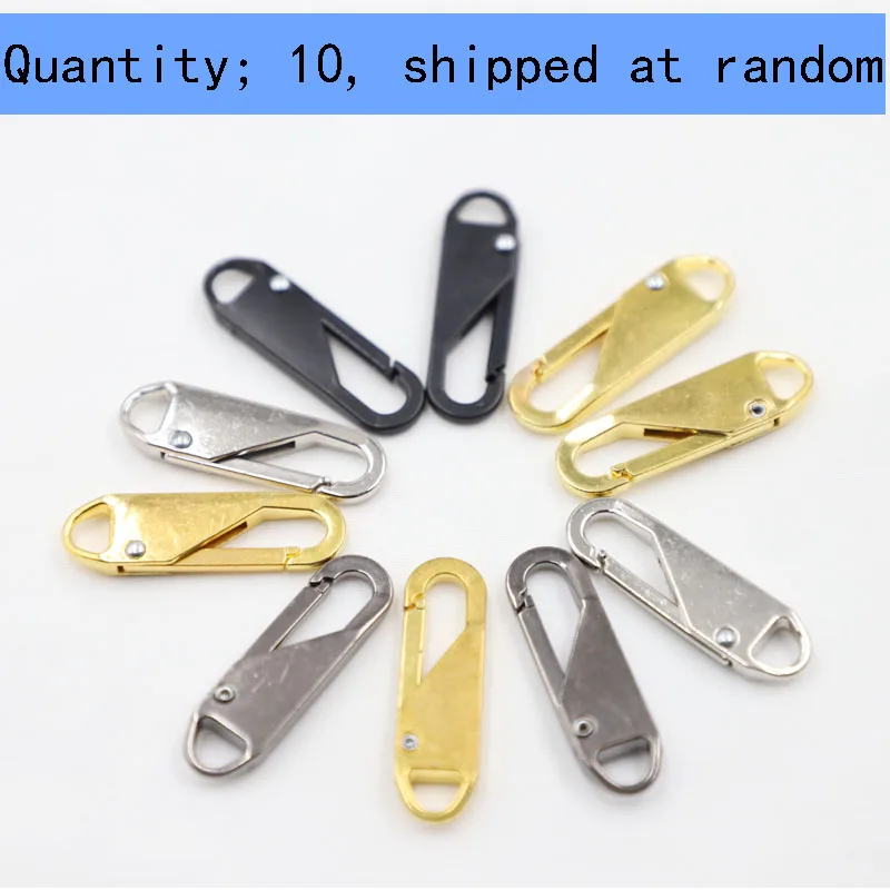 4/10 Zipper Head Lnstant Repair Kit Linker For Jacket Backpack Luggage Replacement Random Color