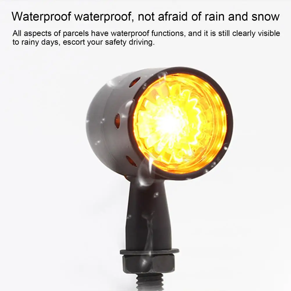 

1 Pair Practical Easy Installation Energy-saving Motorbike Turn Signal Indicator Lamps Motorcycle Accessory