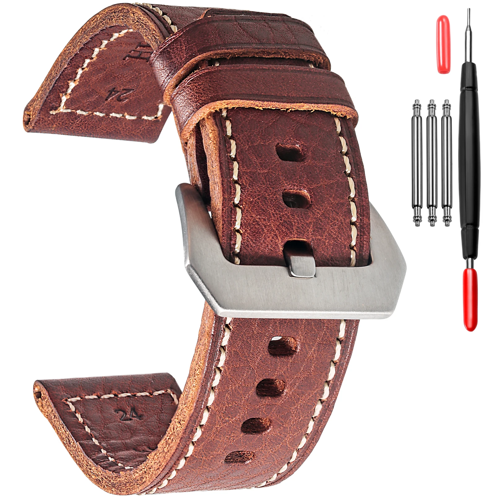 Cinturino In Pelle Per Panerai PAM 441/111 – 24 Mm