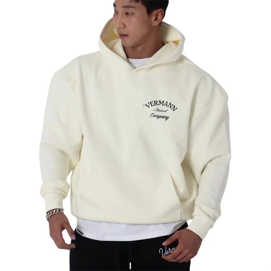 Hoodie Men Autumn Winter Hip Hop Oversized Sweatshirt Men Fashion Clothing Loose letter hoodie Sweatshirt Keep Warm Pullover