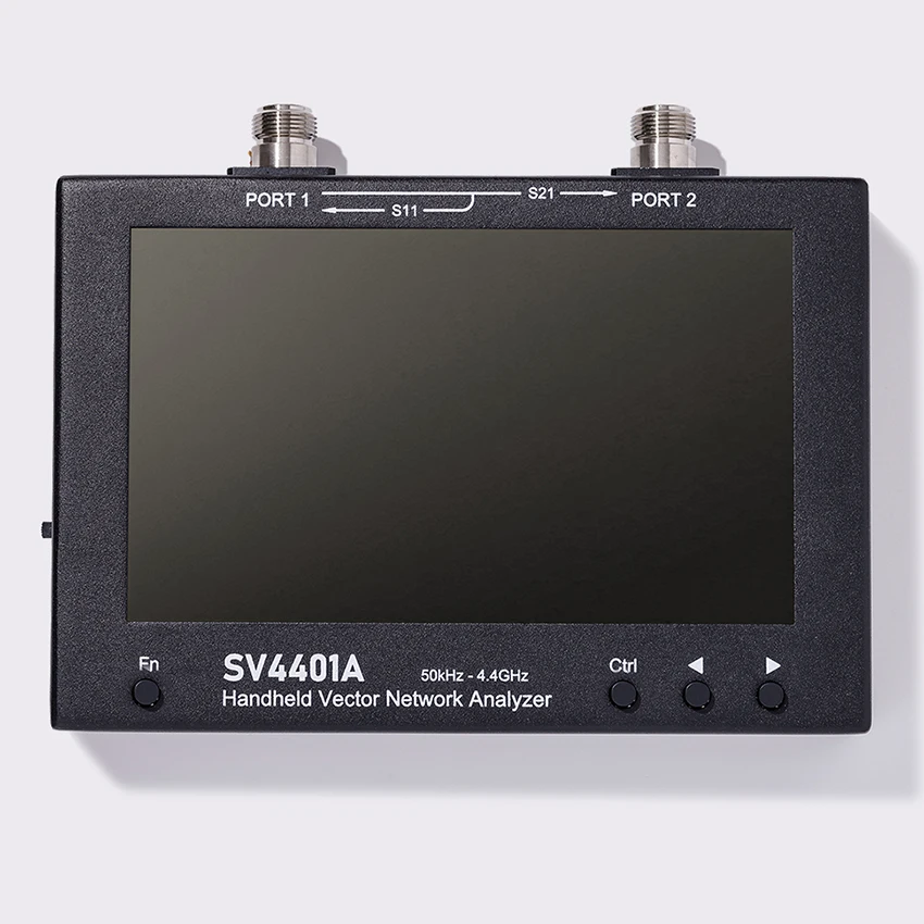 

SV4401A 7-дюймовый сенсорный ЖК-дисплей 50 кГц ~ 4,4 ГГц Векторный анализатор сети HF VHF UHF антенный анализатор обновление NanoVNA VNA FCC CE