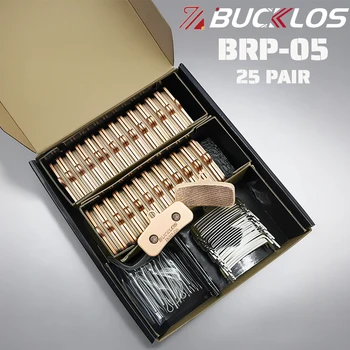 25 paia BUCKLOS Pastiglie freno a disco bici per SHIMANO D02S N03A Pastiglie freno idrauliche per bicicletta in resina ceramica Pastiglie freno a disco per bicicletta