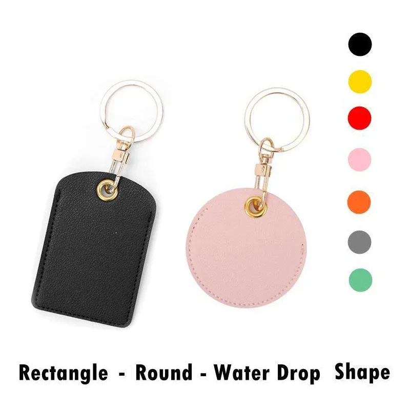 

1PCS PU Leather Water Droplets Access Control Card Bag Keychain Ic Student Bus Card Elevator Proximity Card Protective Cover