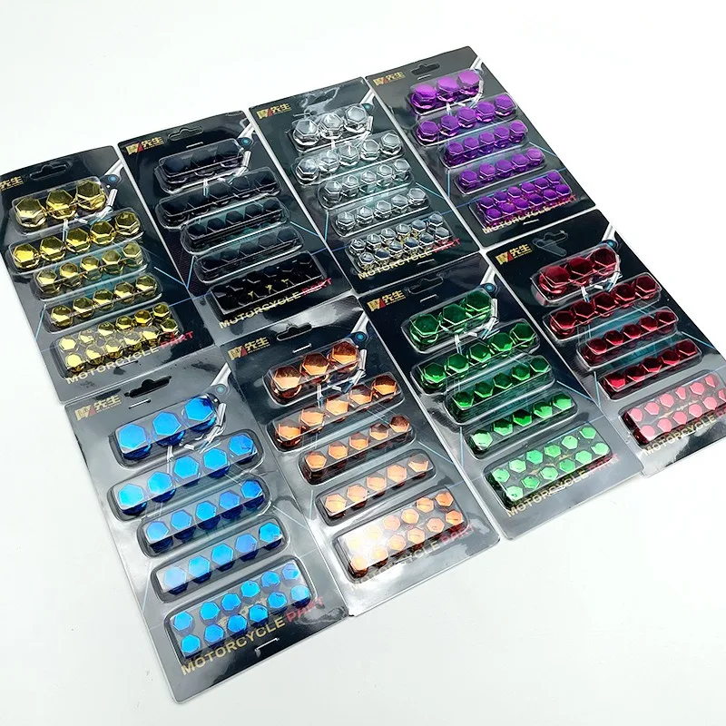 Motorcycle Head Cover 30Pcs Modification Accessories Screw Decorative Parts For Yamaha Kawasaki Honda Nuts Styling