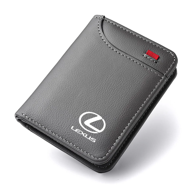 Auto Weiche Brieftasche Leder Mini Kreditkarte Geldbörse Tragbare Kleine Brieftasche Für Lexus GX470 LS400 LX470 LX570 RC350 UX250h ES350 RX450h