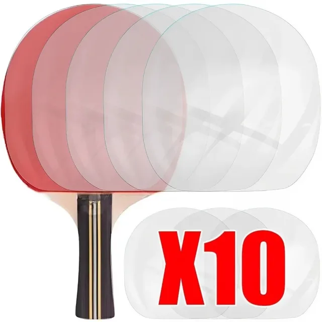 10Pcs Ping Pong Racket Protective Film Sticky Transparent Maintenance Cover Table Tennis Racket Rubber Protection Film Tool 2