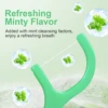 300/150/50pcs Mint Floss Stick - Disposable Floss Cleaning Stick - Toothpick to Remove Plaque and Food Residue - Oral Cleaning 6