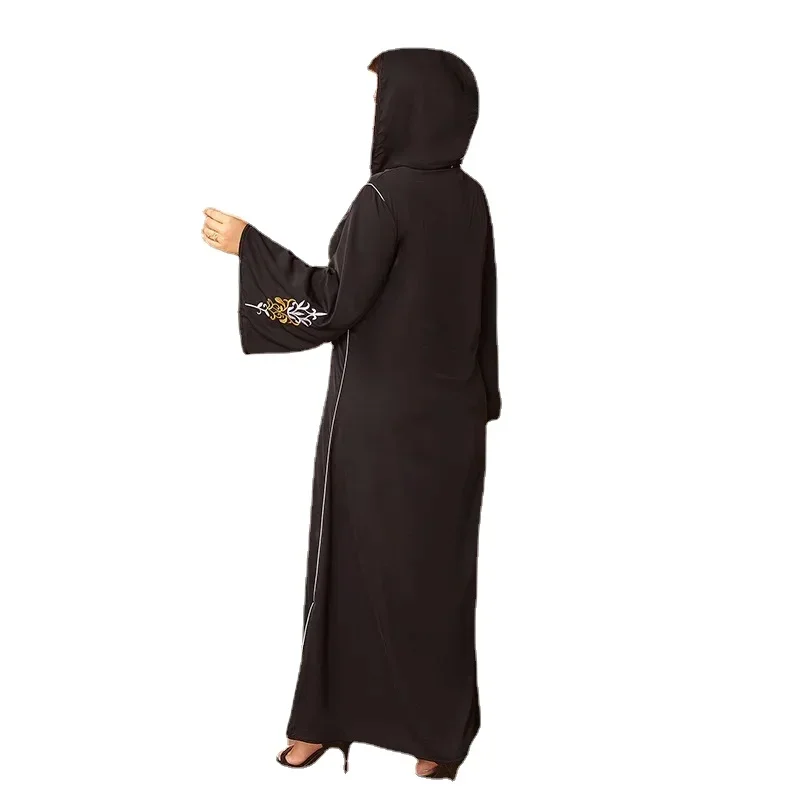

Наряды, африканские платья для женщин, Элегантное Длинное Платье Макси из полиэстера с длинным рукавом и V-образным вырезом, мусульманская мода, абайя, африканская одежда, 2024