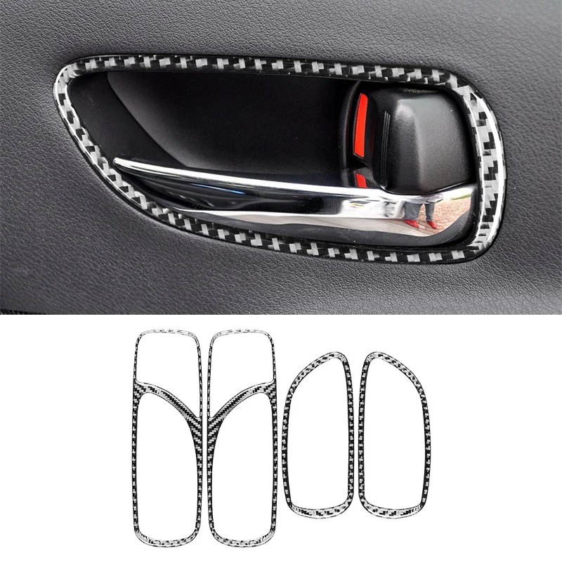

Carbon Fiber Car Front Rear Door Grab Handle Trim Sticker Decal for Lexus IS IS250 300 350C 2006-2012 Auto Accessories Interior