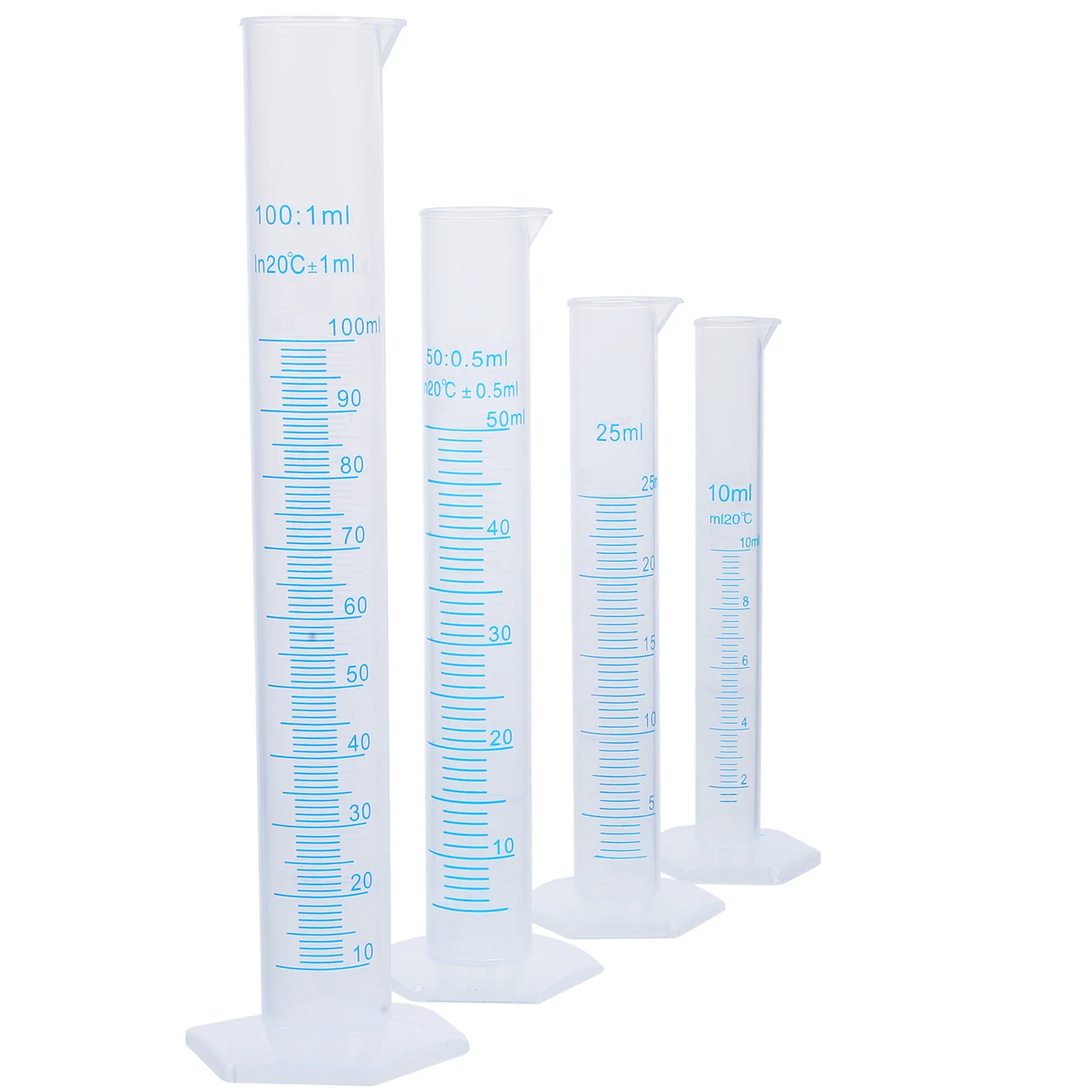 

Transparent Measuring Plastic Graduated Cylinder Plastic Measuri Trial Test Liquid Tube Lab Tool / / /