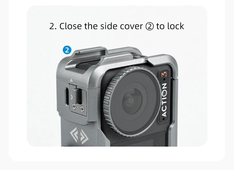 Aluminium Alloy Frame Protective Case For OSMO Action 3 4 Shoot Vertically Prot