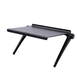 Adjustable Top Shelf Organizer Bracket for TV and Computer Monitors (Black)