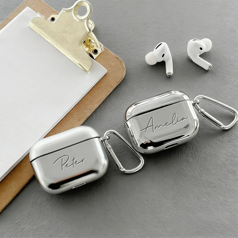 Personalized Laser Engraved Name Earphone Case - Soft TPU PC