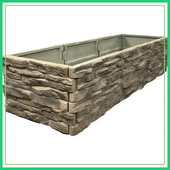 Stone Look Raised Planter 1
