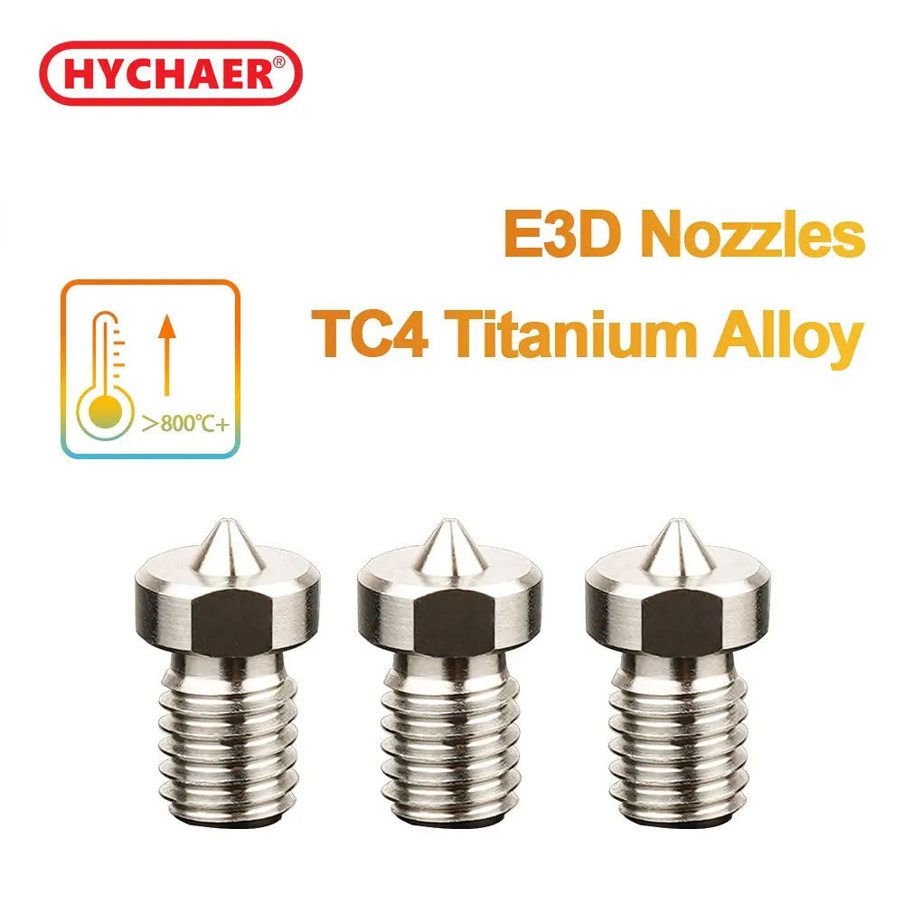 1pcs High Quality E3d V6 Nozzle Tc4 Titanium Alloy Nozzle V5 Nozzle 3d