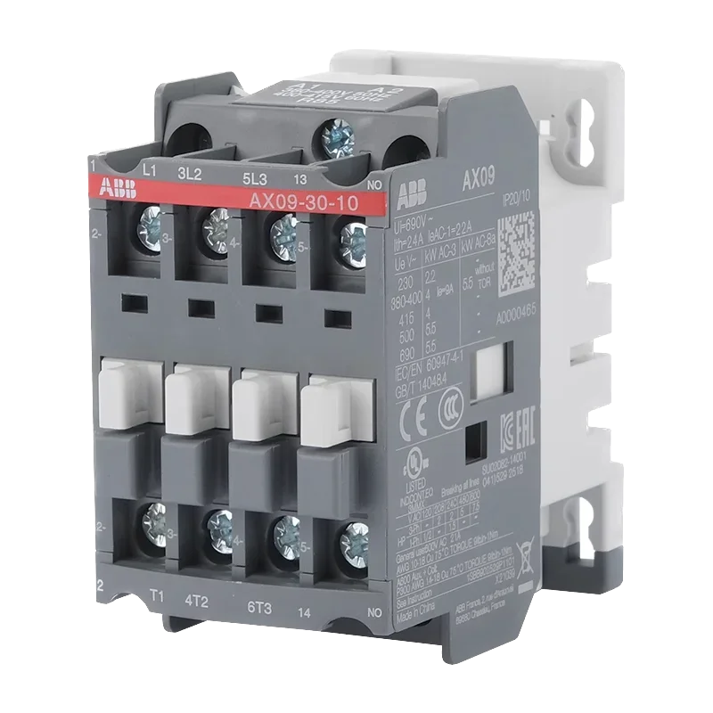 

ABB AX Series Three-pole 190V-50Hz/220V60Hz AC Coil Contactor AX09/12/18/25/32/40-30-10/01