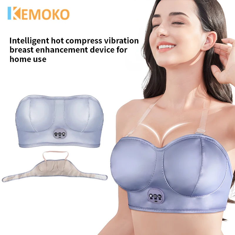 Smart Electronic Heating Breast Massage Bra Electronic Vibration Chest Massager Promote Big Breast Enhancement Health Care