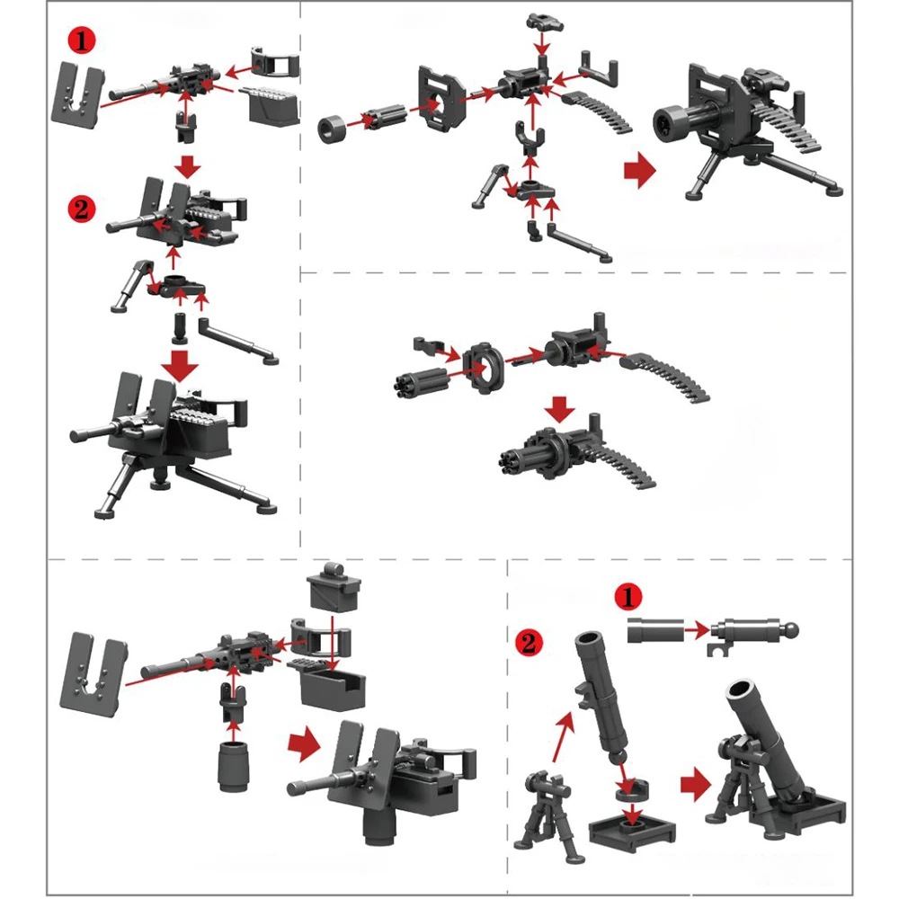 SWAT Armored Vehicle Building Block Set with Weapons and Soldier Figures
