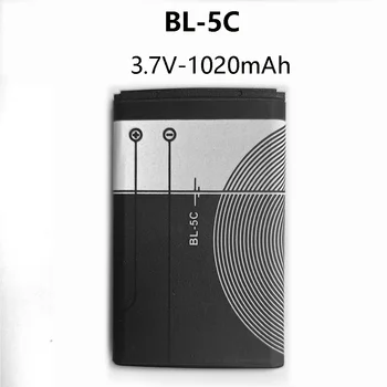 Batteria per Telefono BL 5C BL5C BL-5C 3.7V ai Polimeri di Litio per Nokia 1100 1110 1200 1208 1280 2600 2700 3100 3110 5130 6230 1600