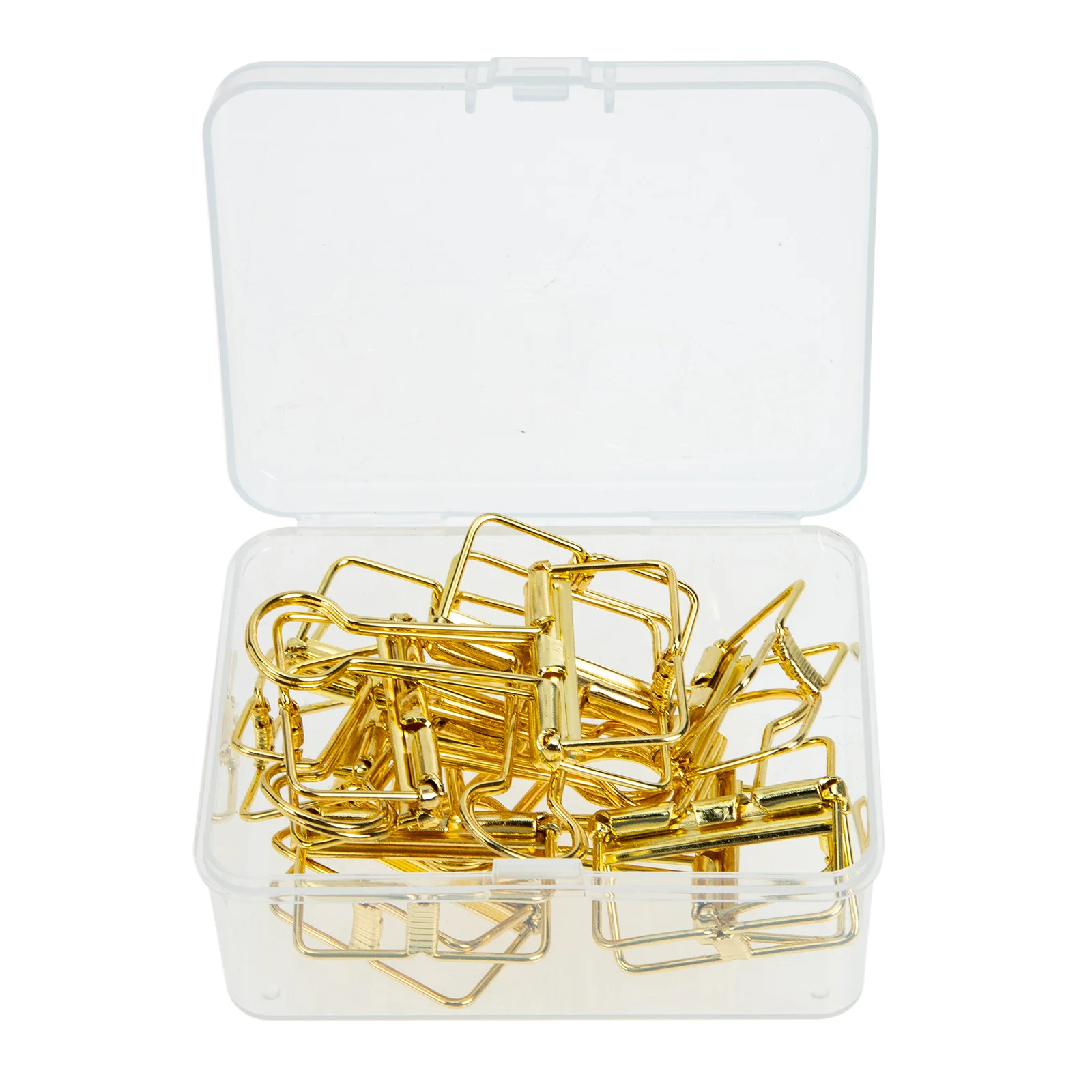 

10 Pcs Halloween Gold Dovetail Clip Office Mini Binder Clips Air Tight Grip Stainless Steel Hallow-out Design