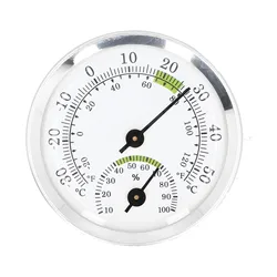 Enhanced Hygrometer & Thermometer for Indoor Environments - Ideal for Humidors, Greenhouses, Gardens, and Home Use (A)