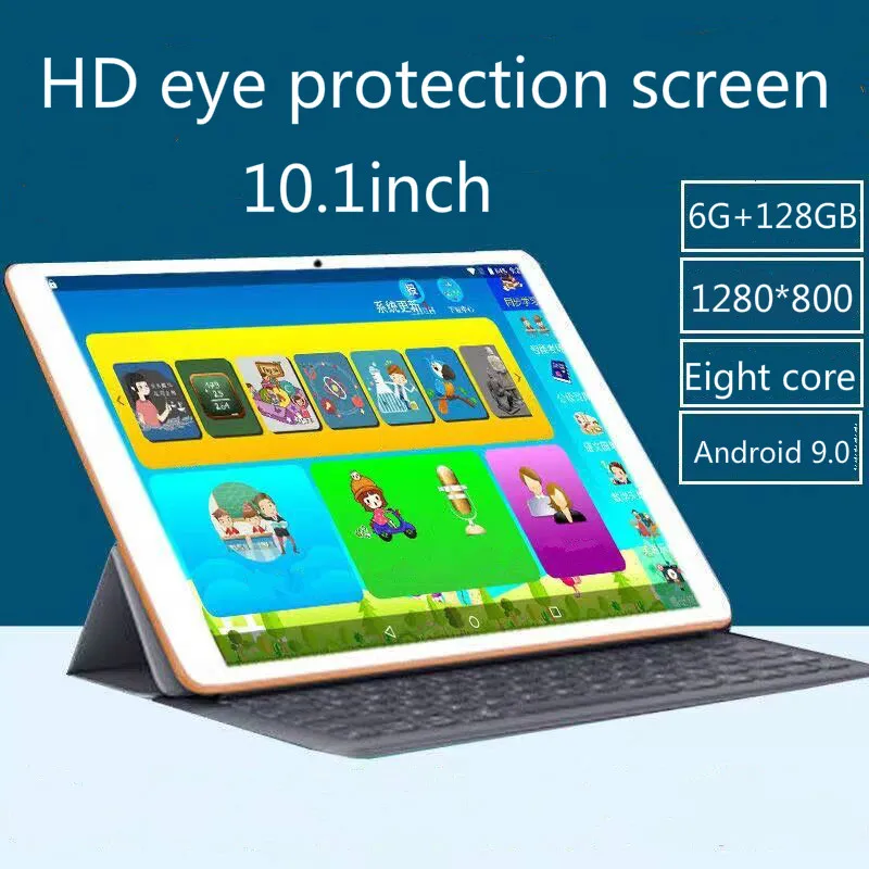 10.1 Inch 4G Mobile Phone 6G+128GB Tablet Dual SIM Card 5 MP Camera WiFi Bluetooth GPS Touch Screen Support Call | Компьютеры и офис