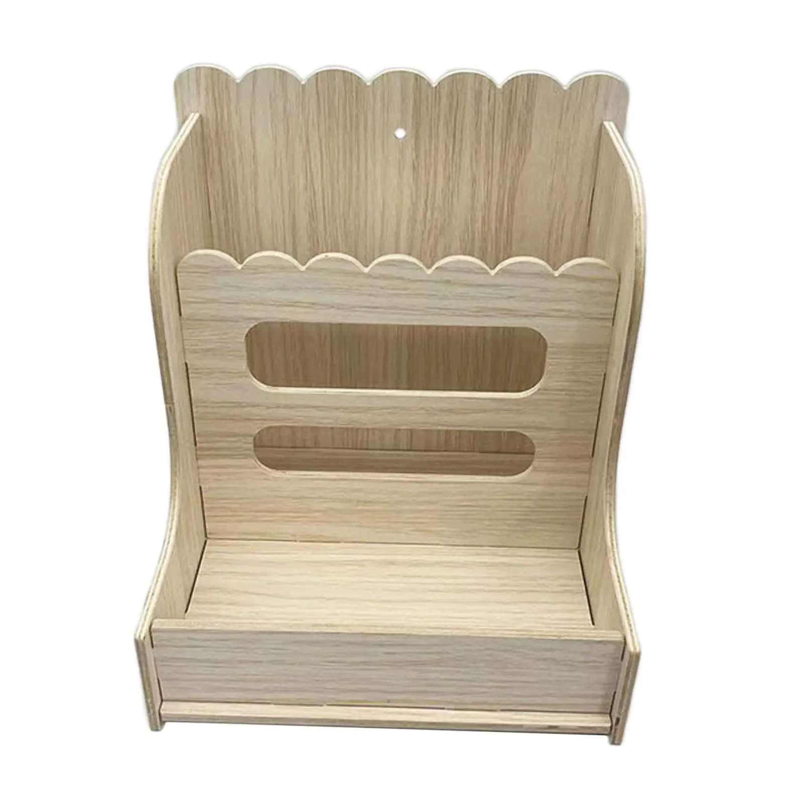 Hay Feeder Wood Grass Holder Multipurpose Guinea Pigs Food Dispenser Food Feeding Manger for Small Pets Bunny Hamsters