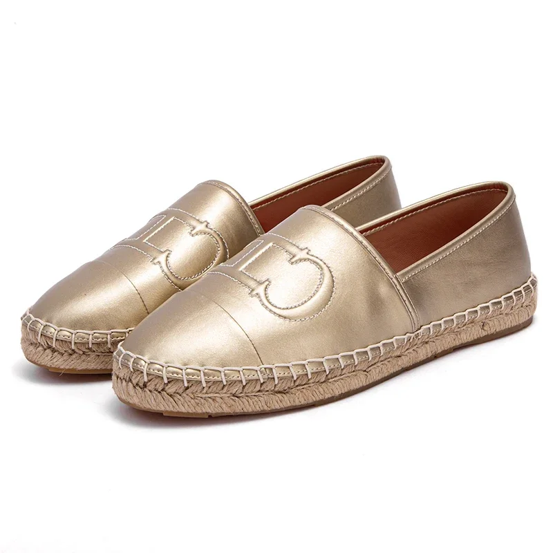 حذاء صياد مسطح كلاسيكي للسيدات، مثالي لأوقات الفرا...