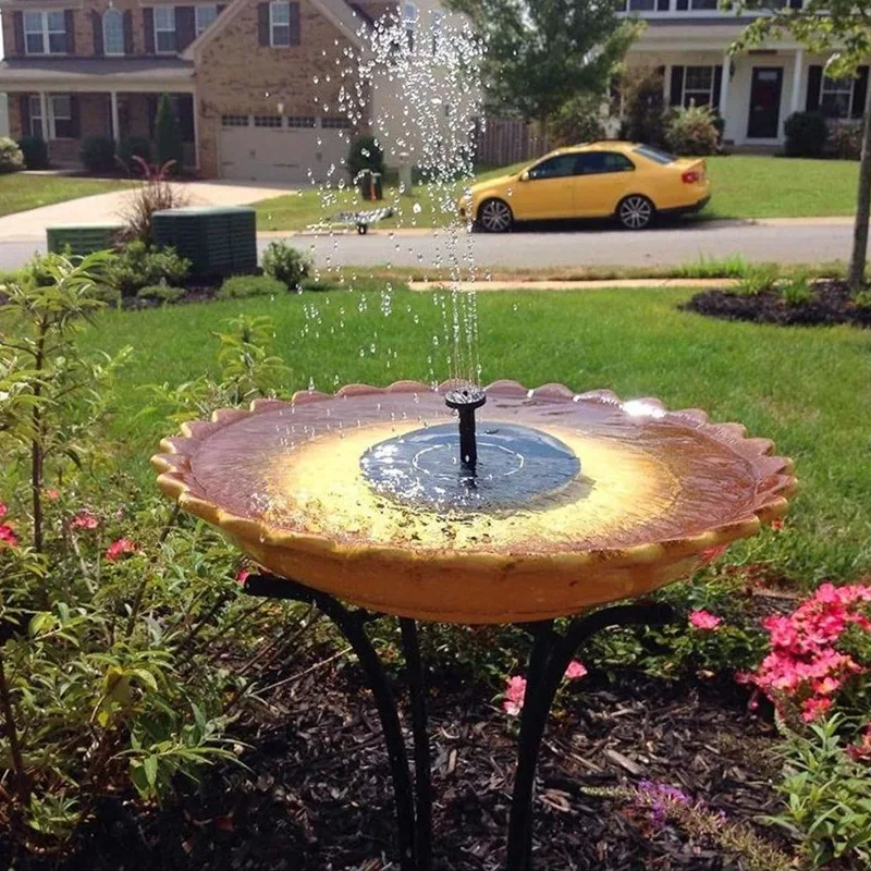Solar Water Fountain Outdoor Decoration Garden Accessories Waterfall With 11cm 13cm 16cm 18cm Option Mini Fountains