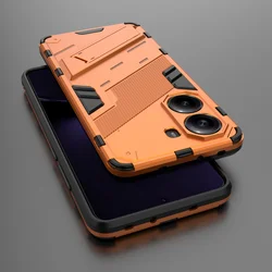 Shockproof 360 Protective Hard Case with Lens Camera Protection - Back Cover for Poco F7 Ultra (Orange)
