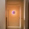 Full Moon Wall Lamp Modern Living Room Circular Square MOODMOON Designer Corridor Bedroom RGB Color Dimming Atmosphere Light 5