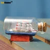 Home Decor Mediterranean Style Mini Ship Boat Drift Bottle Charm Small Wood Cork Glass Vial Valentine's Day Gift Vials 1