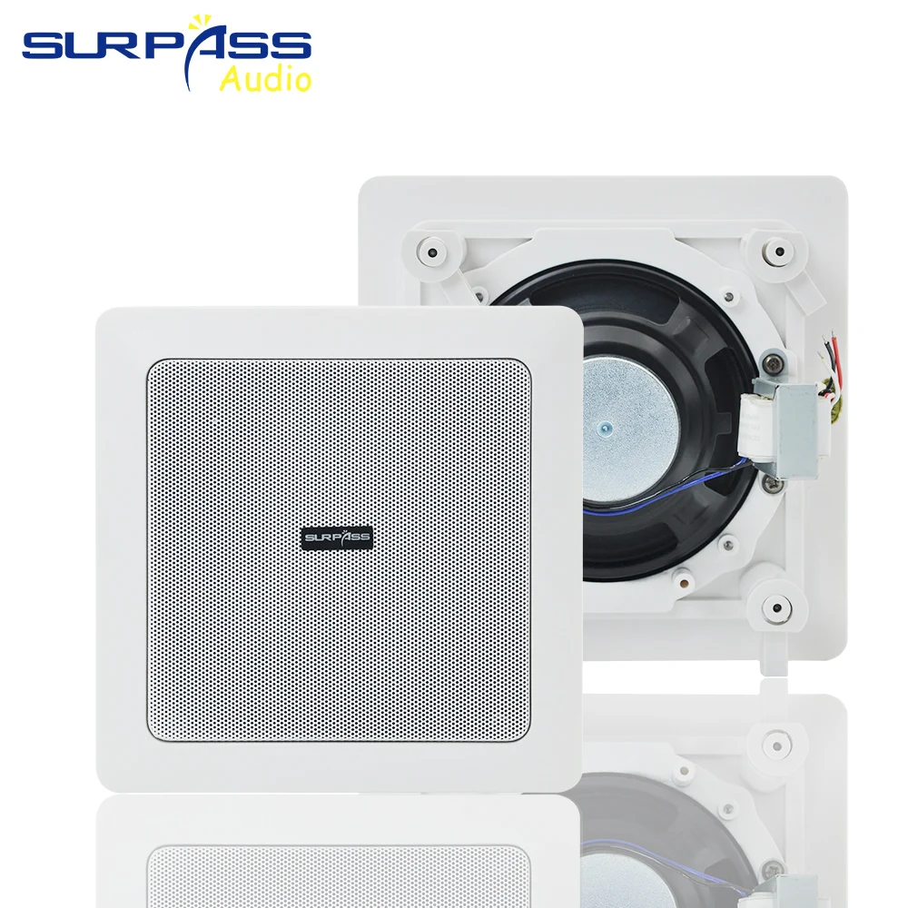 

6W/3W Wall-mounted Ceiling Speaker Stereo Sound Public Broadcast Bacground Music System Loudspeaker for Home Theater Park School