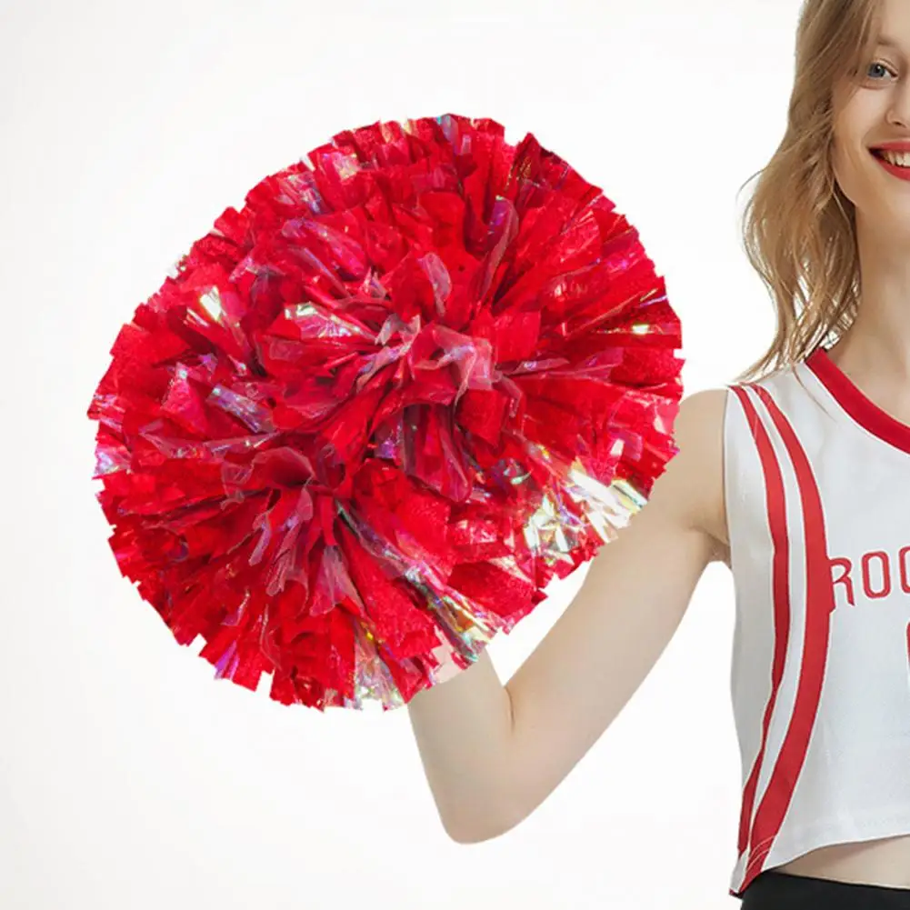 Double Head Metallic Streamer Cheer Pompoms Cheerleading Cheering Pom Pom Ball Team Sports Spirit Party Cheerleading Poms cheerleading pom poms,cheerleading ball