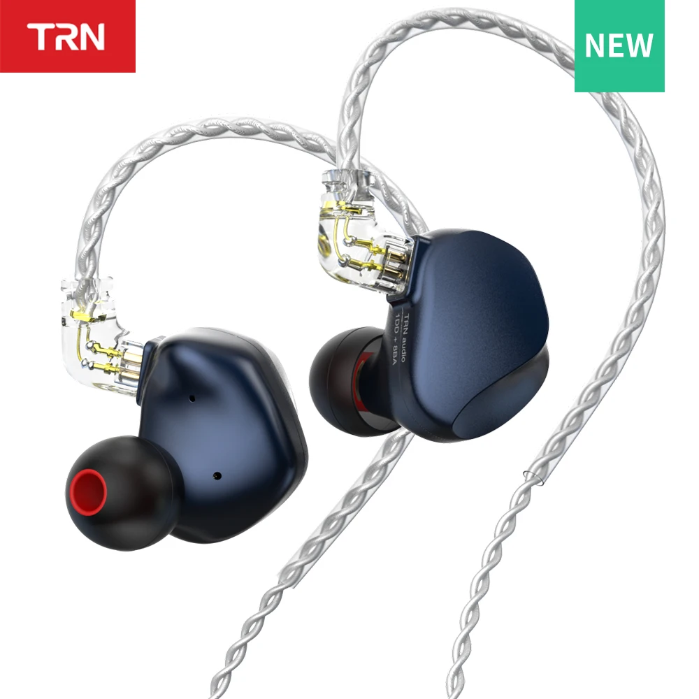 

TRN VX Pro 8BA+1DD In-Ear Headphones Hybrid Metal IEM HIFI DJ Monitor Sport Running Earphone Metal Earbuds
