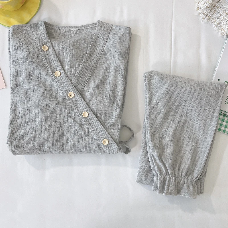 65% Cotton Maternity Nursing Sleepwear Sets cotton pajama set maternity nightgown set Spring Autumn Pajamas Clothes Pregnant Women Pregnancy Home Sleep Hospital