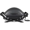 Electric Grill ,Heat Element, Removable Catch Pan, Porcelain-Enameled, Cast-Iron Cooking Grates, Grey 1