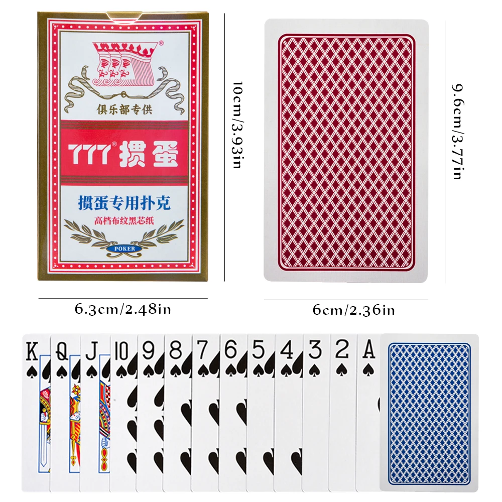 Playing Cards Black Core Paper Playing Cards Baccarat Texas Hold'em Bridge Poker 1pcs/10pcs Package