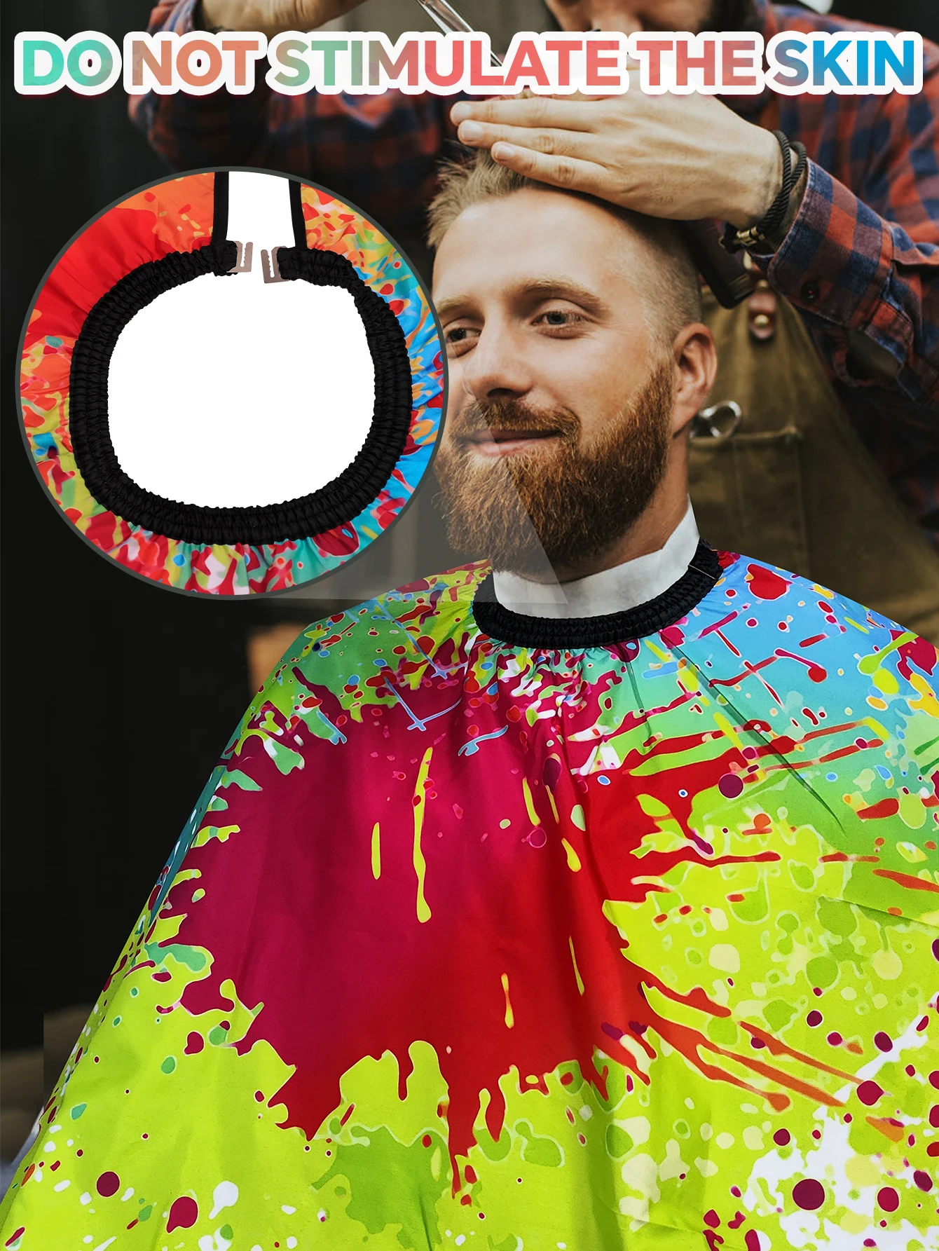 전문 이발사 케이프 방수 및 정전기 방지 헤어컷 천 스타일링 케이프 미용실 앞치마